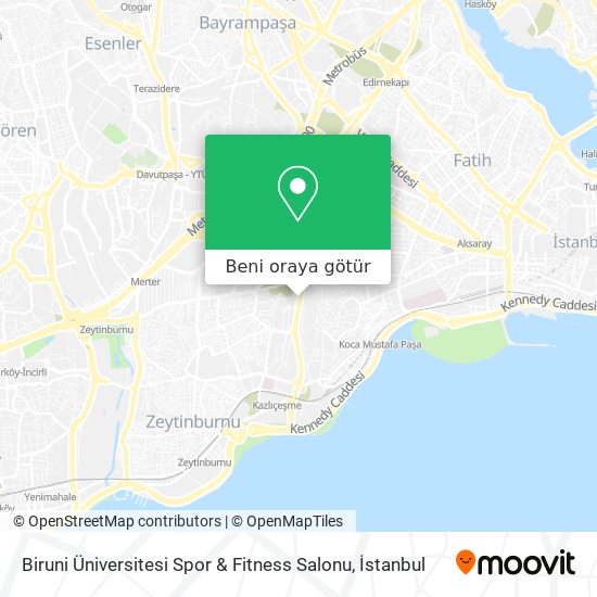 Biruni Üniversitesi Spor & Fitness Salonu harita