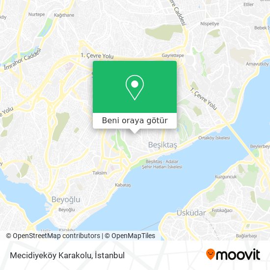 Mecidiyeköy Karakolu harita