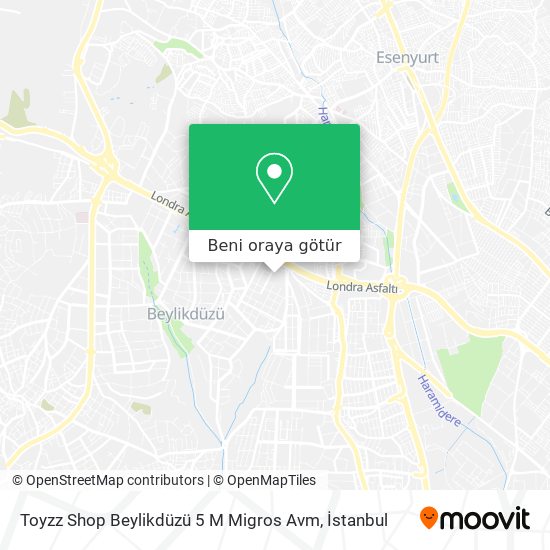 Toyzz Shop Beylikdüzü 5 M Migros Avm harita