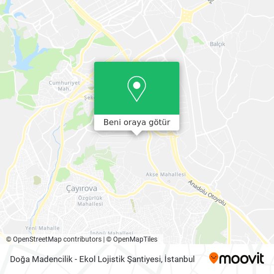 Doğa Madencilik - Ekol Lojistik  Şantiyesi harita