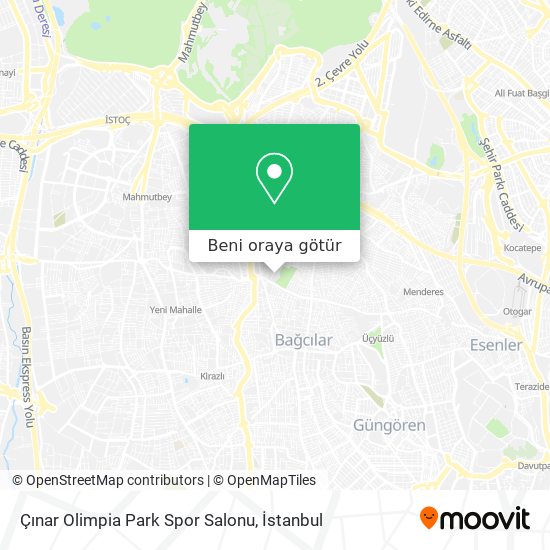 Çınar Olimpia Park Spor Salonu harita