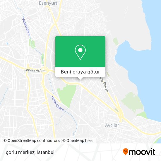 çorlu merkez harita