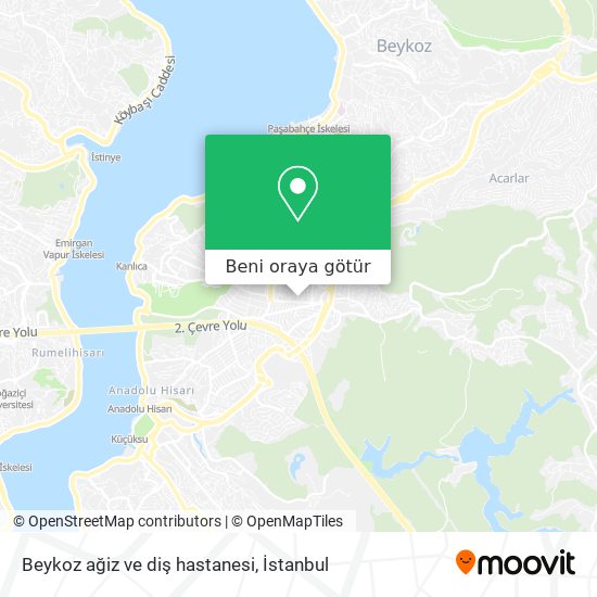 Beykoz ağiz ve diş hastanesi harita