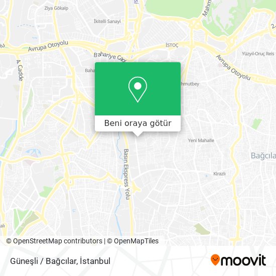 Güneşli / Bağcılar harita