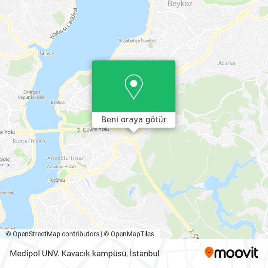 Medipol UNV. Kavacık kampüsü harita