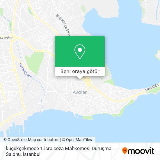 küçükçekmece 1.icra ceza Mahkemesi Duruşma Salonu harita