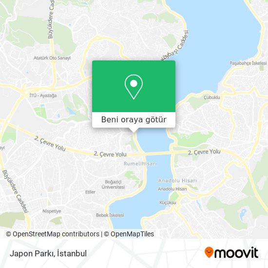 Japon Parkı harita