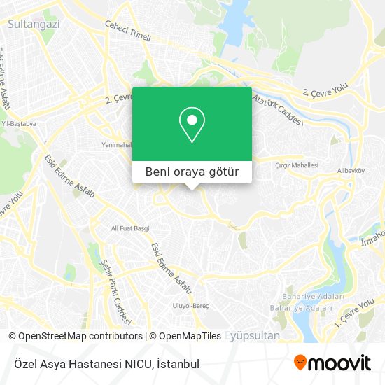 Özel Asya Hastanesi NICU harita