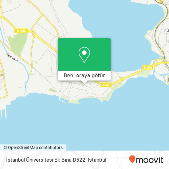 Ístanbul Üniversitesi Ek Bina D522 harita