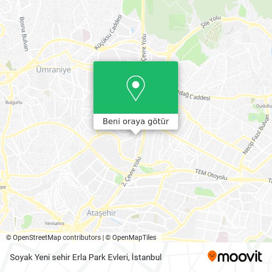 Soyak  Yeni sehir Erla Park Evleri harita