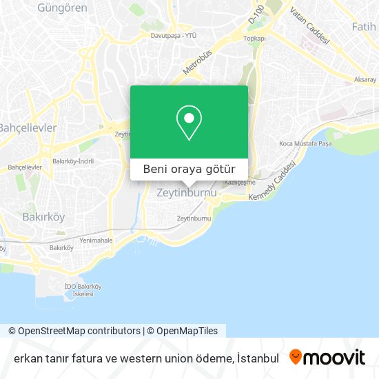 erkan tanır fatura ve western union ödeme harita