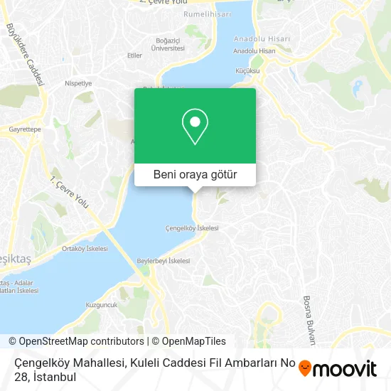 Çengelköy Mahallesi, Kuleli Caddesi Fil Ambarları No 28 harita