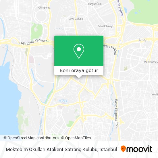 Mektebim Okulları Atakent Satranç Kulübü harita