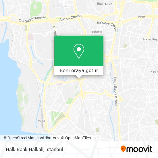 Halk Bank Halkali harita