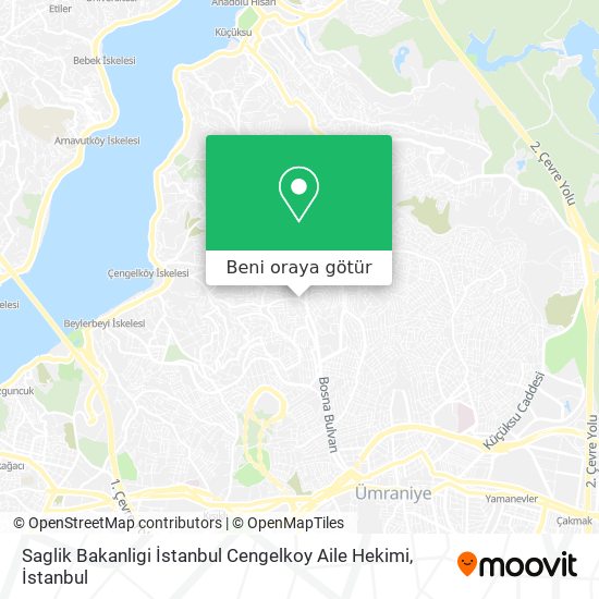 Saglik Bakanligi İstanbul Cengelkoy Aile Hekimi harita