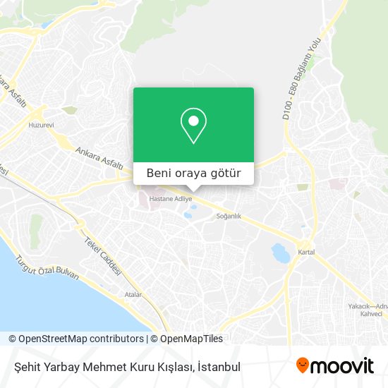 Şehit Yarbay Mehmet Kuru Kışlası harita