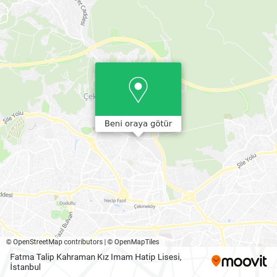 Fatma Talip Kahraman Kız Imam Hatip Lisesi harita