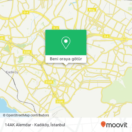 14AK Alemdar - Kadıköy harita