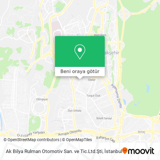 Ak Bilya Rulman Otomotiv San. ve Tic.Ltd.Şti harita