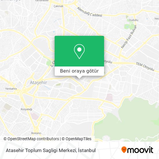 Atasehir Toplum Sagligi Merkezi harita