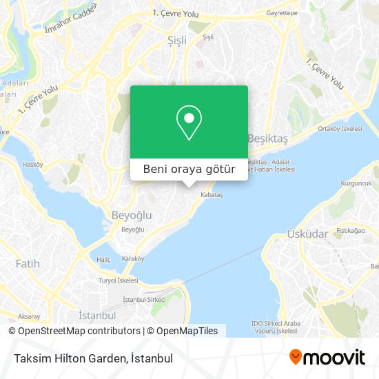 Taksim Hilton Garden harita