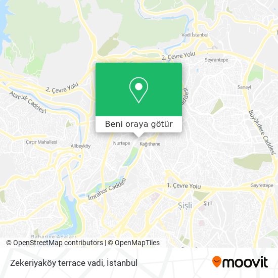 Zekeriyaköy terrace vadi harita