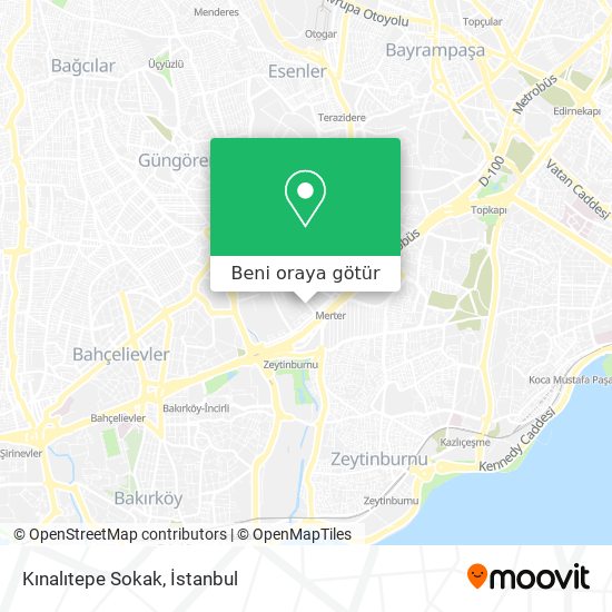 Kınalıtepe Sokak harita