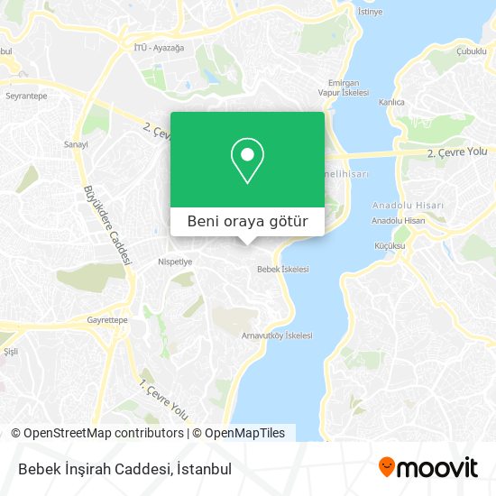 Bebek İnşirah Caddesi harita