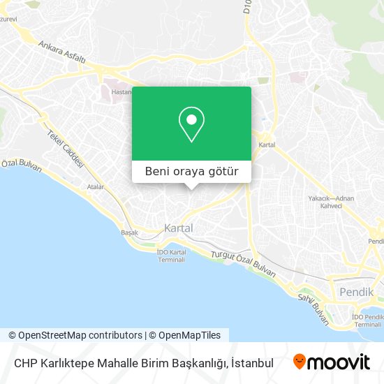 CHP Karlıktepe Mahalle Birim Başkanlığı harita