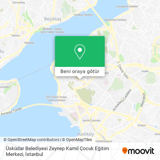 Üsküdar Belediyesi Zeynep Kamil Çocuk Eğitim Merkezi harita