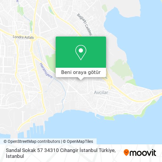 Sandal Sokak 57 34310 Cihangir İstanbul Türkiye harita
