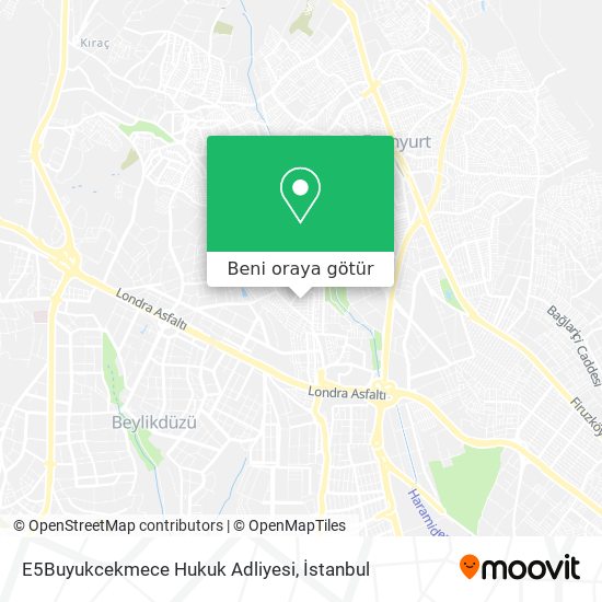 E5Buyukcekmece Hukuk Adliyesi harita