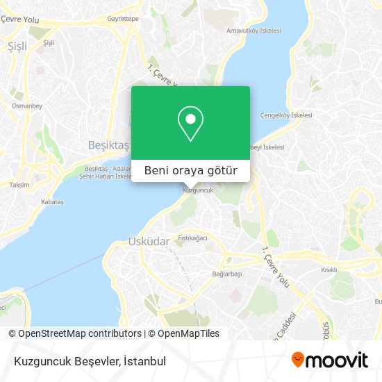 Kuzguncuk Beşevler harita