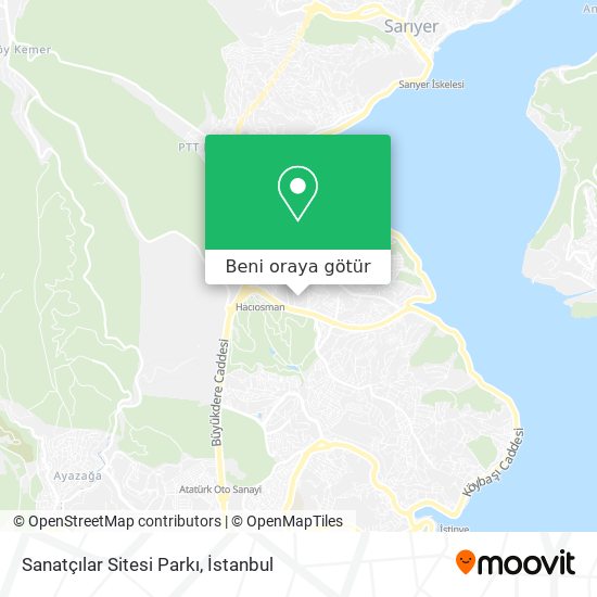 Sanatçılar Sitesi Parkı harita