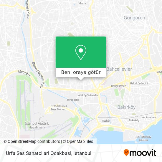 Urfa Ses Sanatcilari Ocakbasi harita