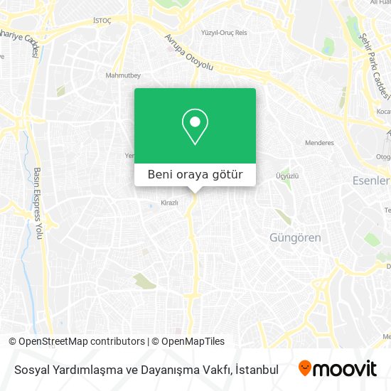 Sosyal Yardımlaşma ve Dayanışma Vakfı harita