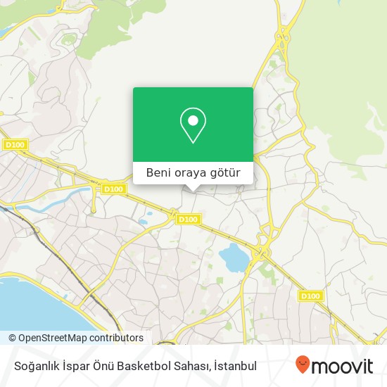 Soğanlık İspar Önü Basketbol Sahası harita