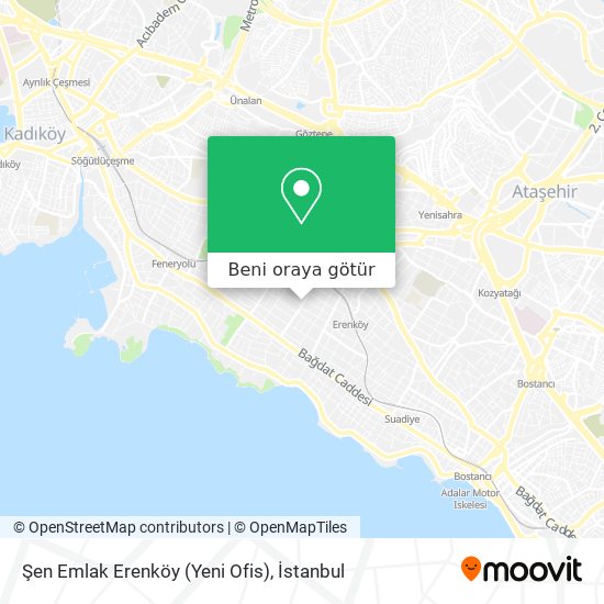 Şen Emlak Erenköy (Yeni Ofis) harita