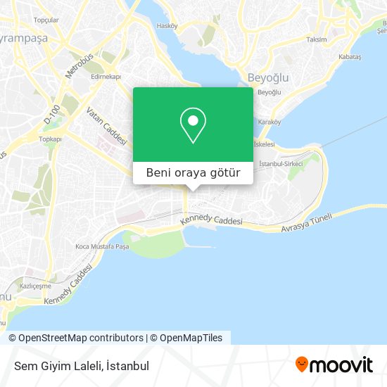 Sem Giyim Laleli harita