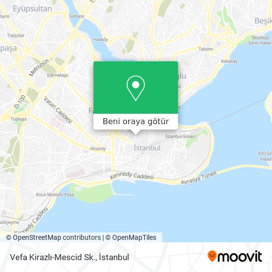 Vefa Kirazlı-Mescid Sk. harita
