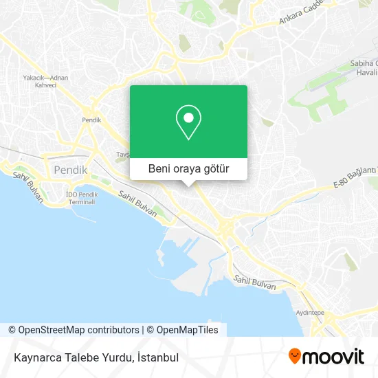 Kaynarca Talebe Yurdu harita