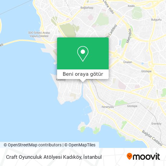 Craft Oyunculuk Atölyesi Kadıköy harita