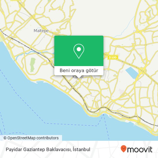 Payidar Gaziantep Baklavacısı harita