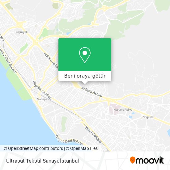 Ultrasat Tekstil Sanayi harita