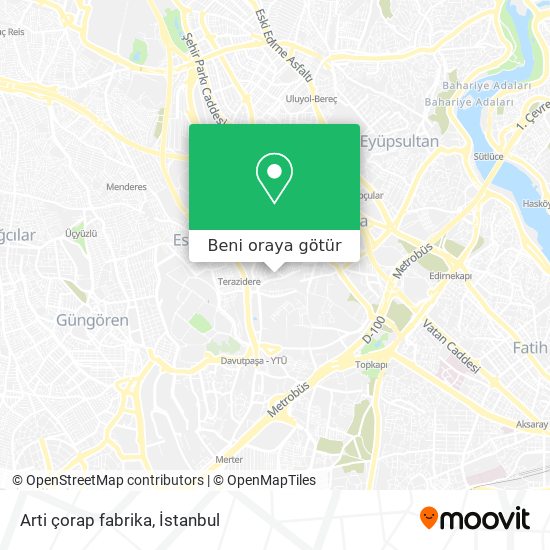 Arti çorap fabrika harita