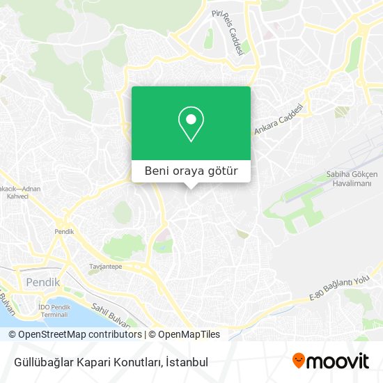 Güllübağlar Kapari Konutları harita