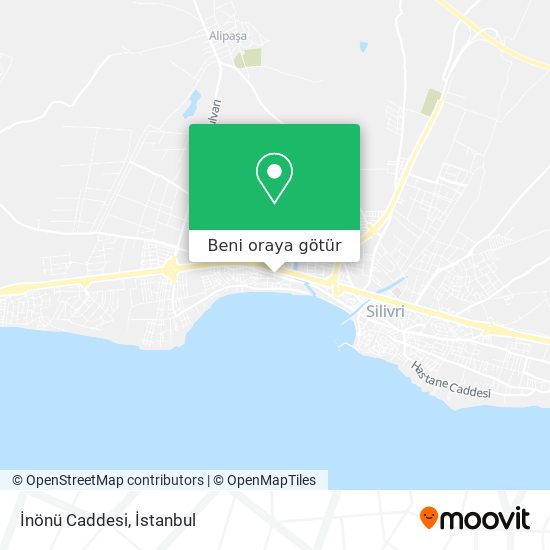 İnönü Caddesi harita