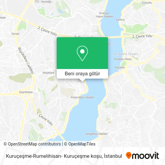 Kuruçeşme-Rumelihisarı- Kuruçeşme koşu harita
