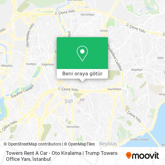Towers Rent A Car - Oto Kiralama | Trump Towers Office Yanı harita