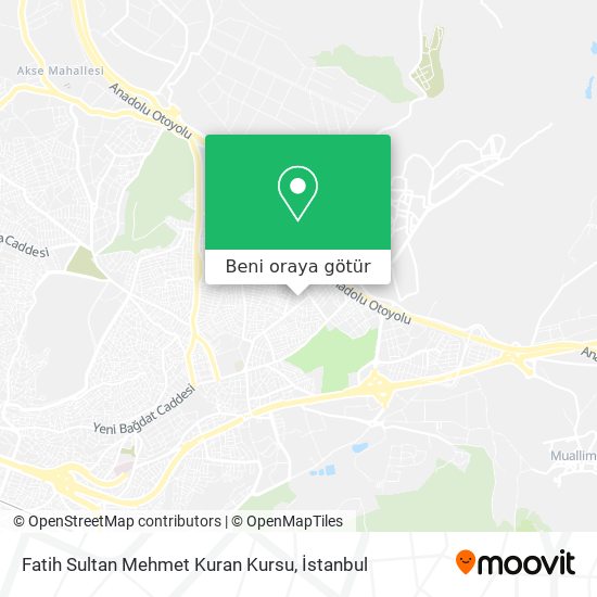 Fatih Sultan Mehmet Kuran Kursu harita
